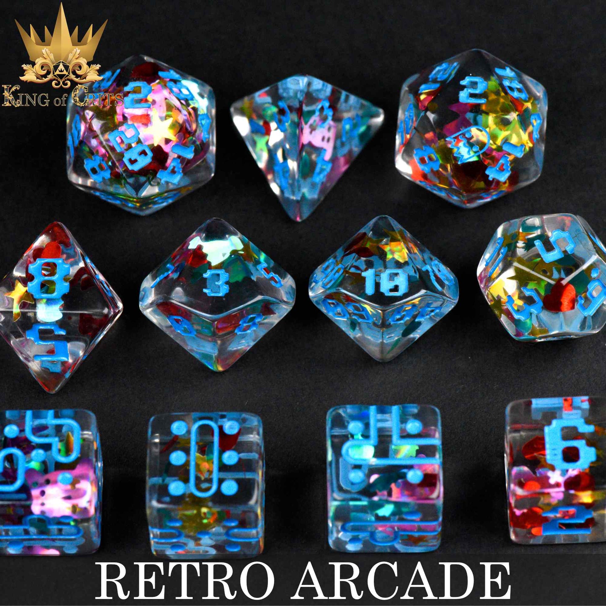 Retro Arcade 11 Dice Set