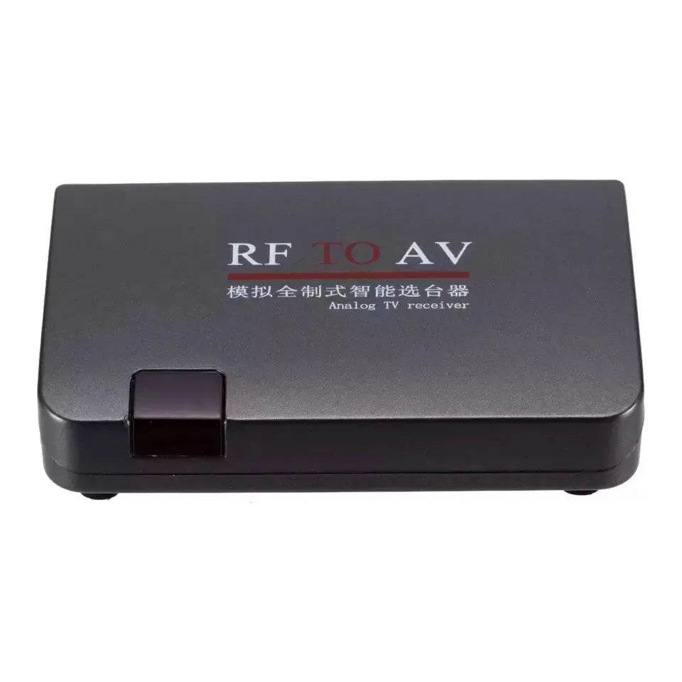 RF to AV Analog TV Receiver Converter Modulator Power Adapter w/AV Cable