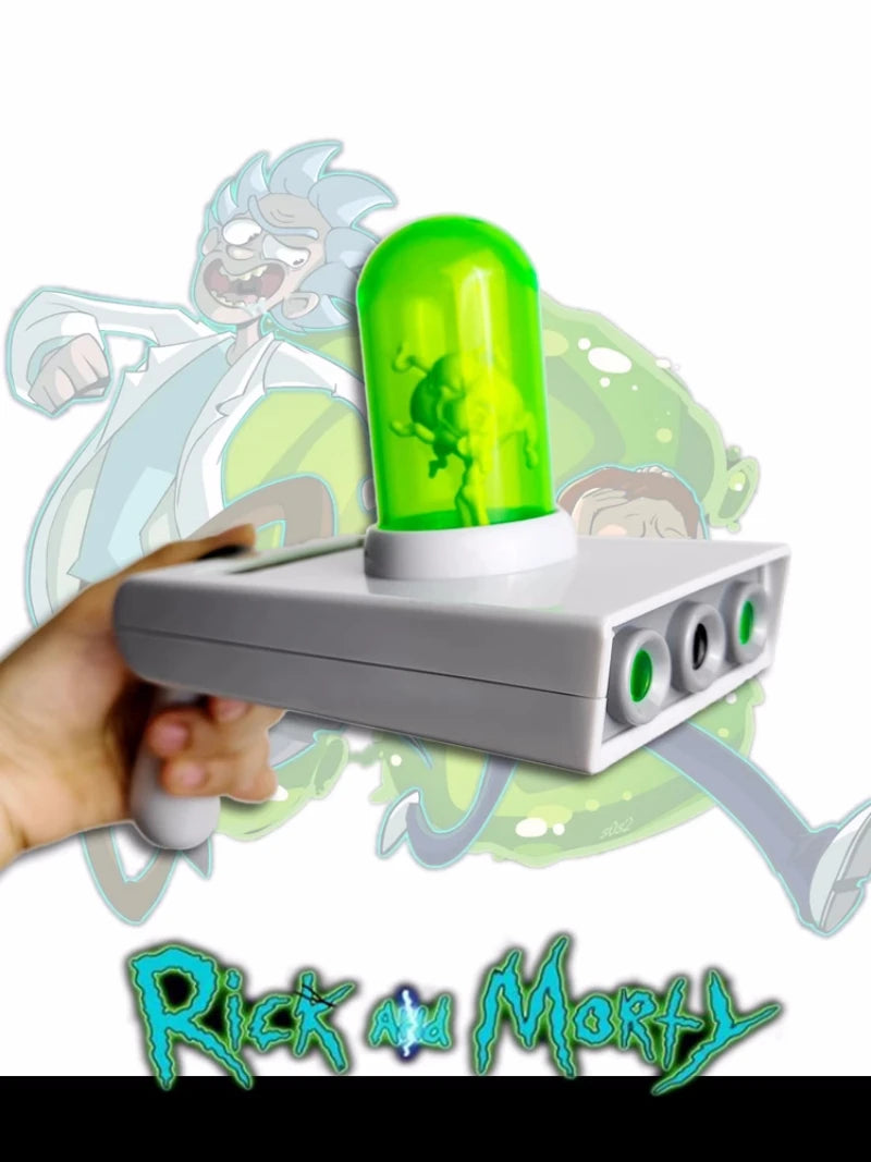 Rick and Morty Anime Peripherals Portal Gun Action Figure Collectible Model Ornaments Garage Kit Decorate Doll Toys Gift