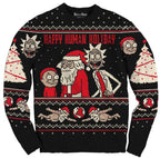 Rick and Morty Exploding Santa Ugly Christmas Sweater - XL