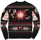 Rick and Morty Exploding Santa Ugly Christmas Sweater - XL