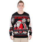 Rick and Morty Exploding Santa Ugly Christmas Sweater - XL