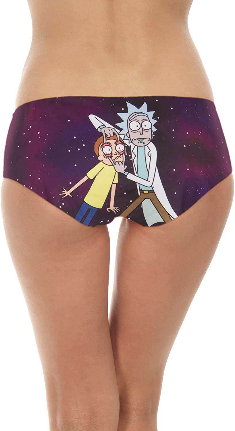 Rick and Morty Eye Pop Space Hipster Purple Panty - L