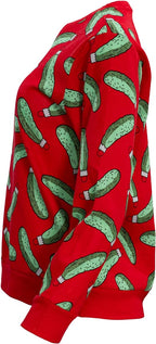 Rick and Morty Pickle Youth Red Sweatshirt