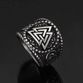 Viking Nordic Valknut Solid Stainless Steel Ring - 9