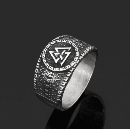 Vikings Valknut Stainless Steel Ring - 9
