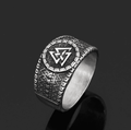 Vikings Valknut Stainless Steel Ring - 9