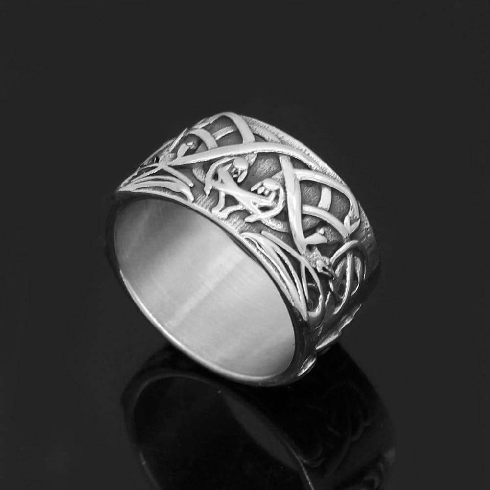 Celtic Ornament Knot Amulet Stainless Steel Ring - 9