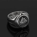 Viking Valknut Knot Stainless Steel Ring - 9