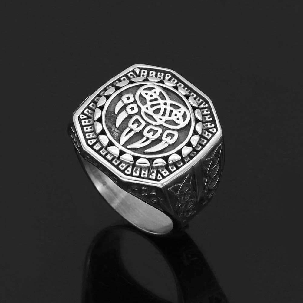 Viking Wolf Claw Ring - 9