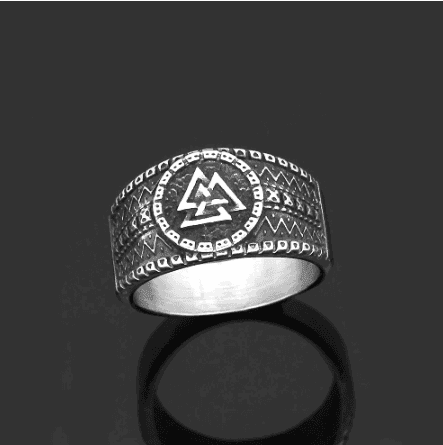 Vikings Valknut Stainless Steel Ring - 9