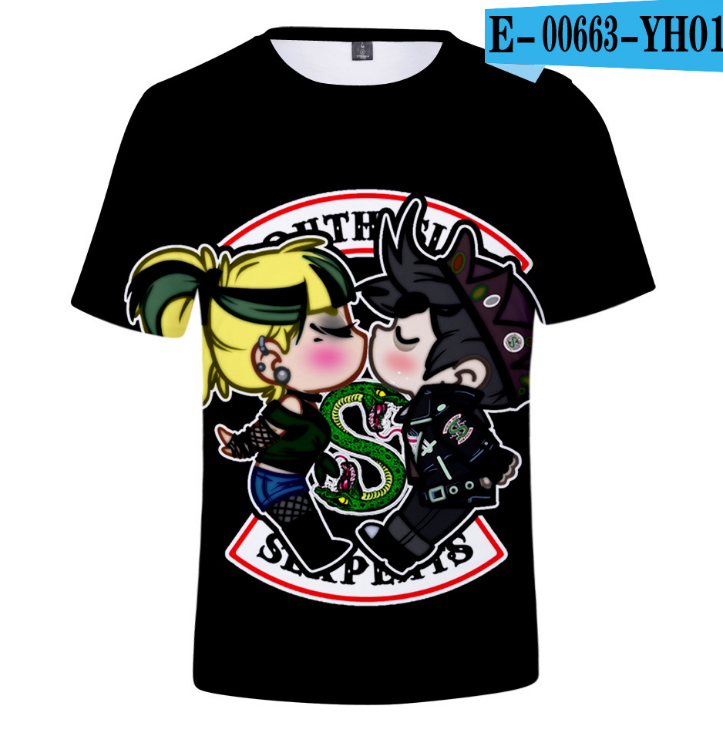 Riverdale Southside Aesthetic Clothes Harajuku  T-shirt Short Sleeve