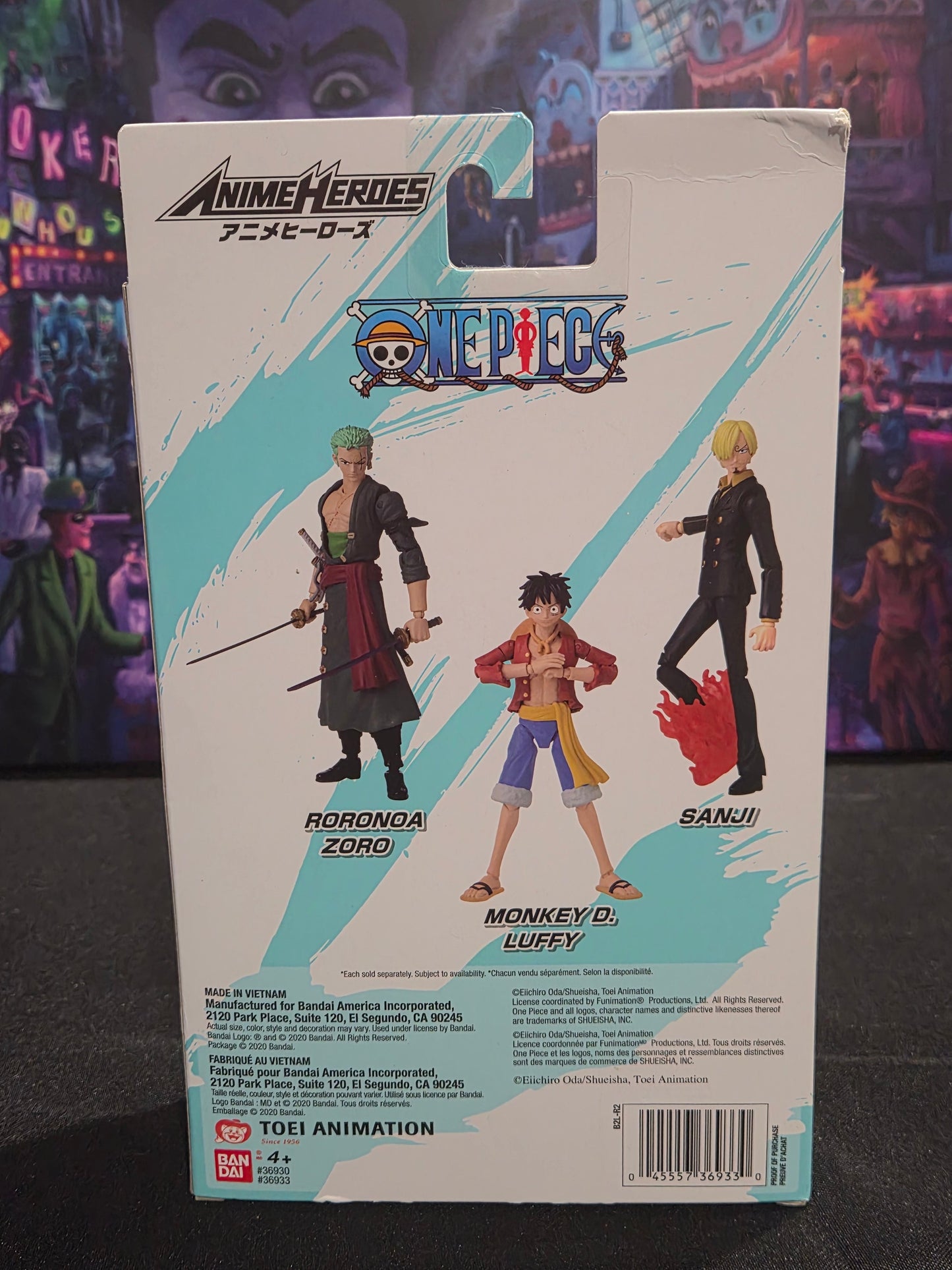 Bandai Anime Heroes One Piece Sanji Sealed 6.5" Anime Action Figure New In Box