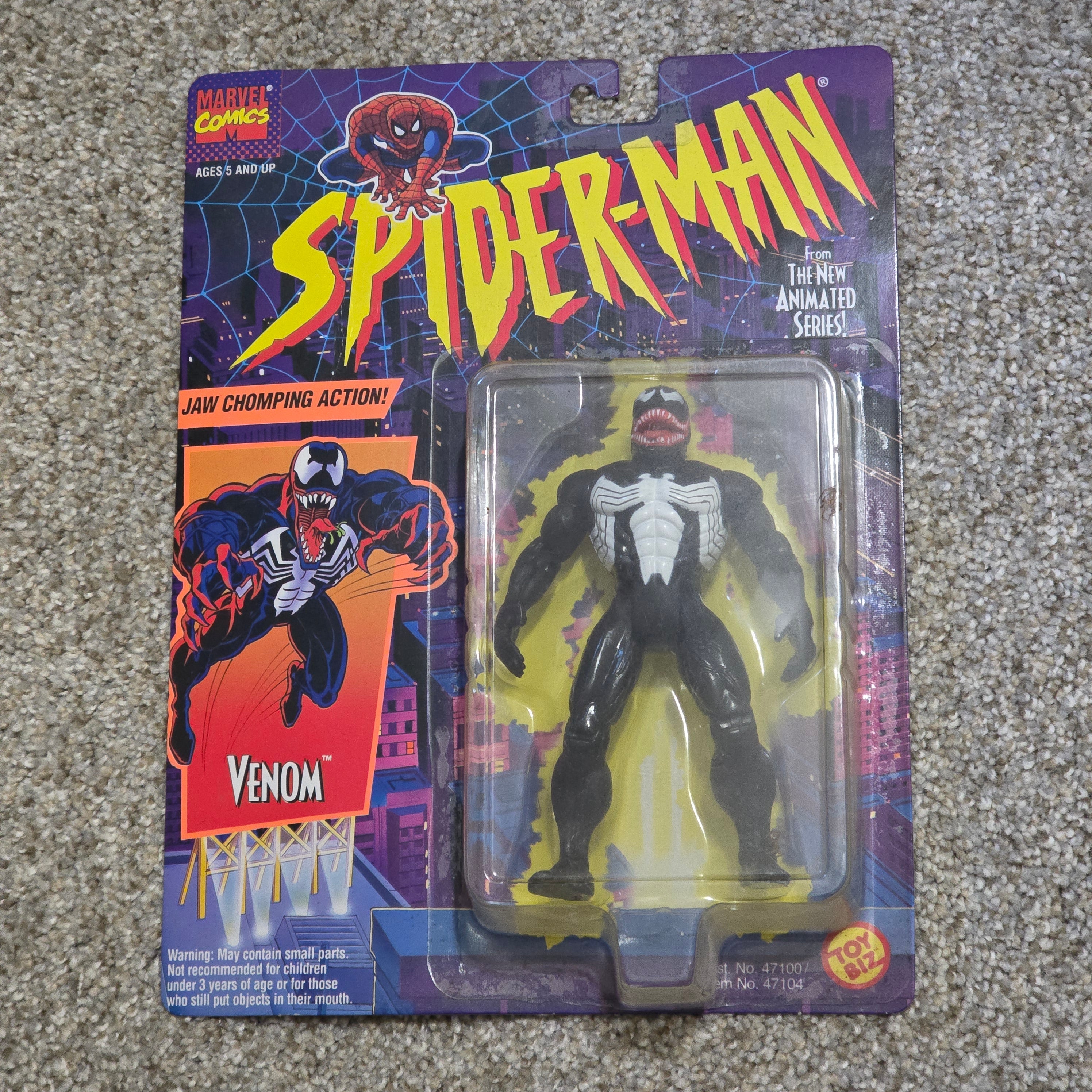 Vintage Spider-Man Venom Toy Biz 1994 Animated Series Sealed