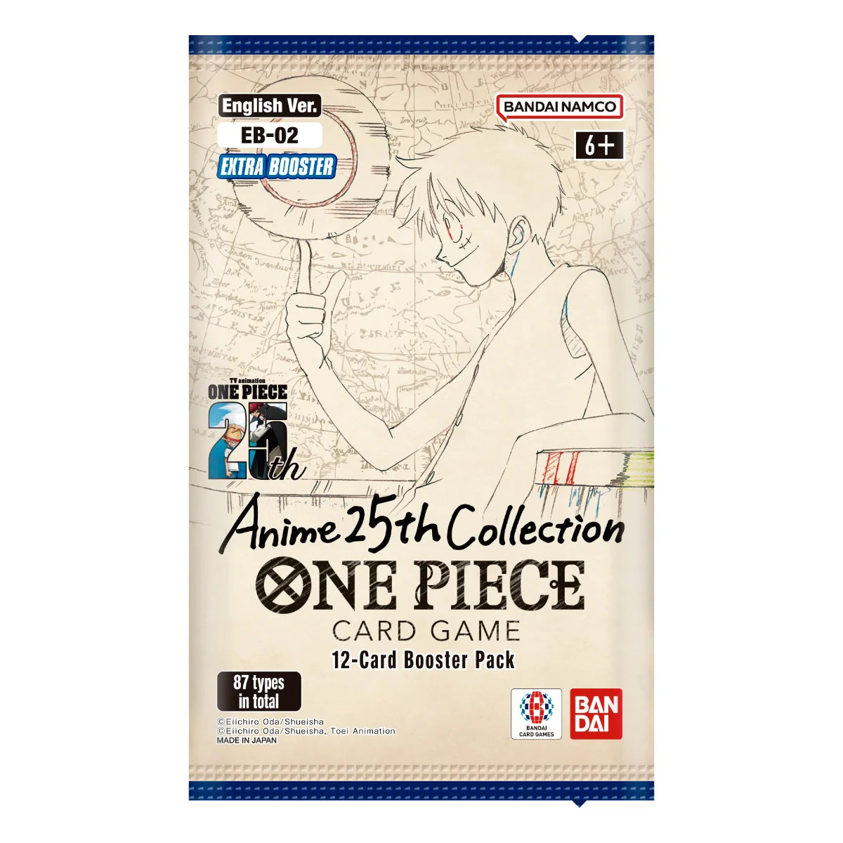 One Piece Extra Booster 2 Anime 25th Collection Booster Pack | New