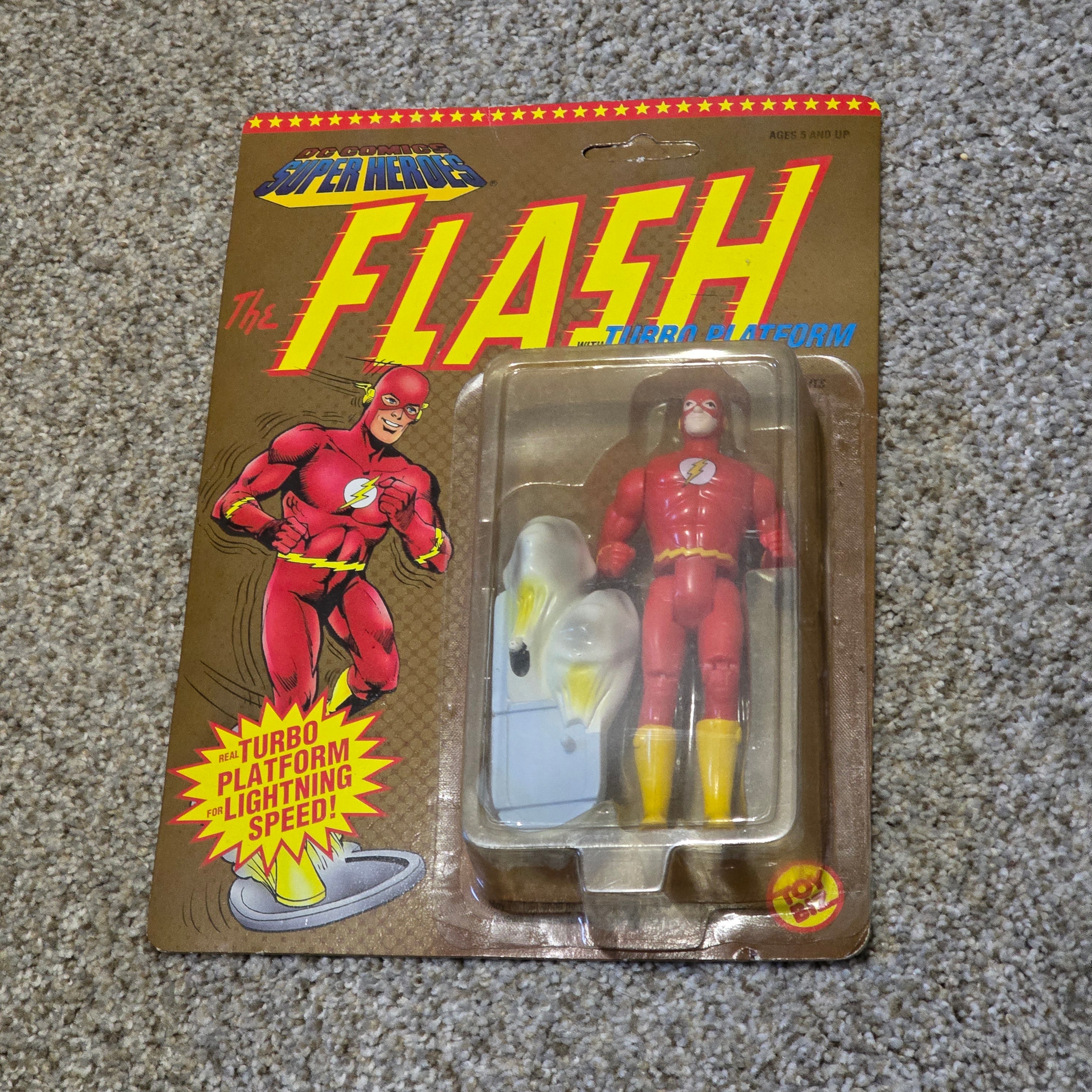 Vintage DC Comics Super Heroes Flash Toy Biz MOC Turbo Platform 1991