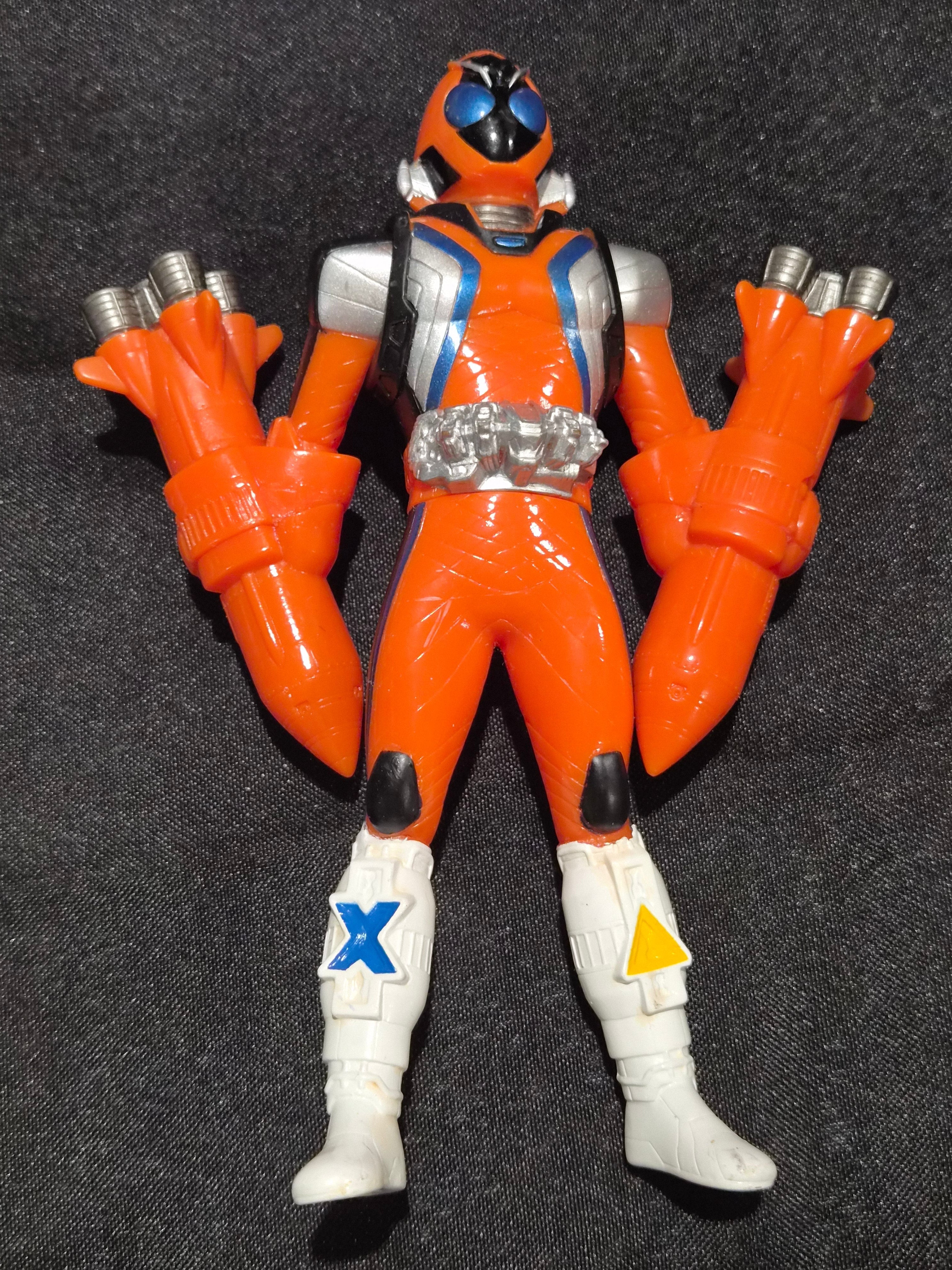 2011 Bandai EX Rider Hero Series Kamen Rider Fourze Rocket States Orange Form Figure