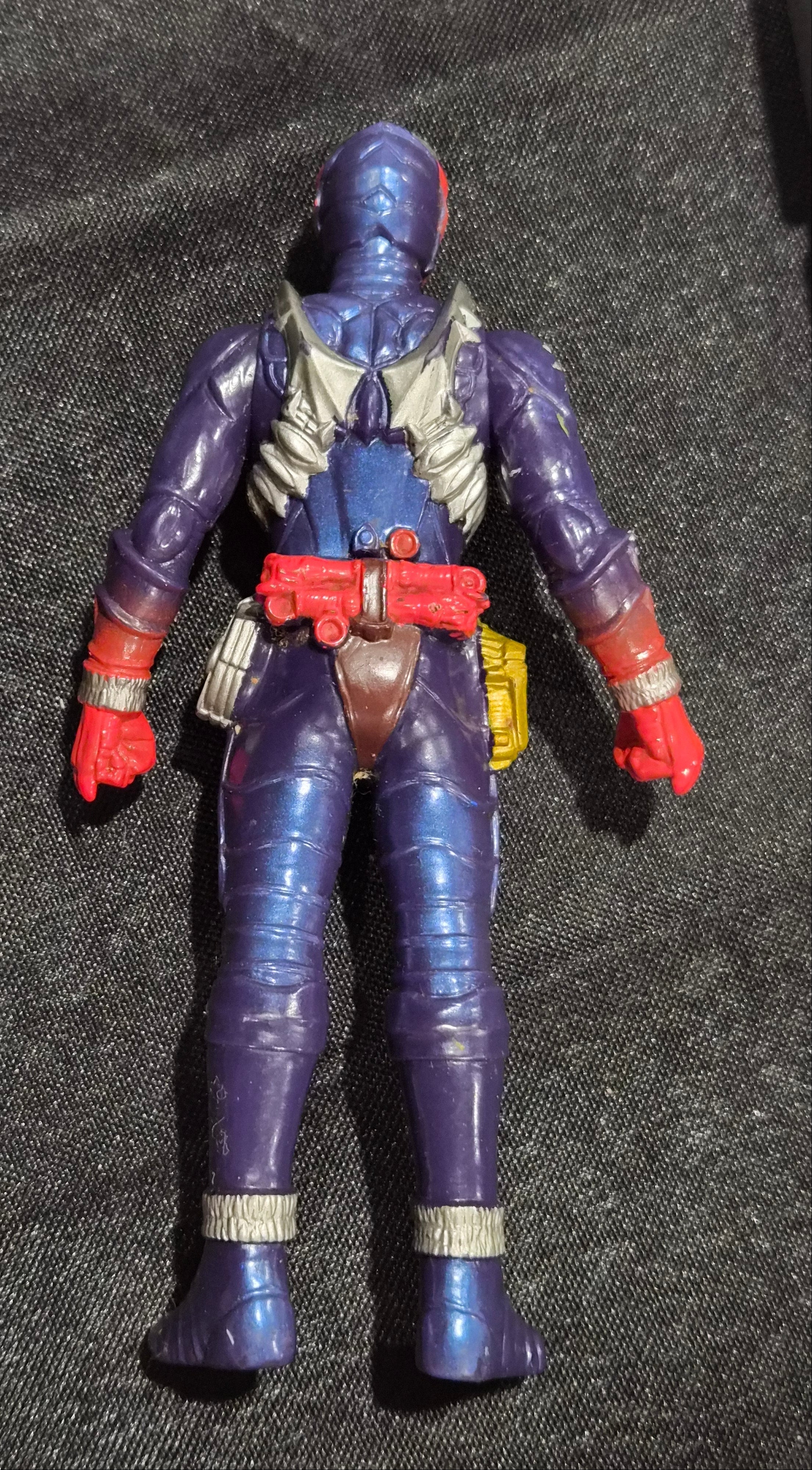 2005 Popy Kamen Rider Hibiki Soft Vinyl Figure – 5” Purple Sofubi (Masked Demon Rider)
