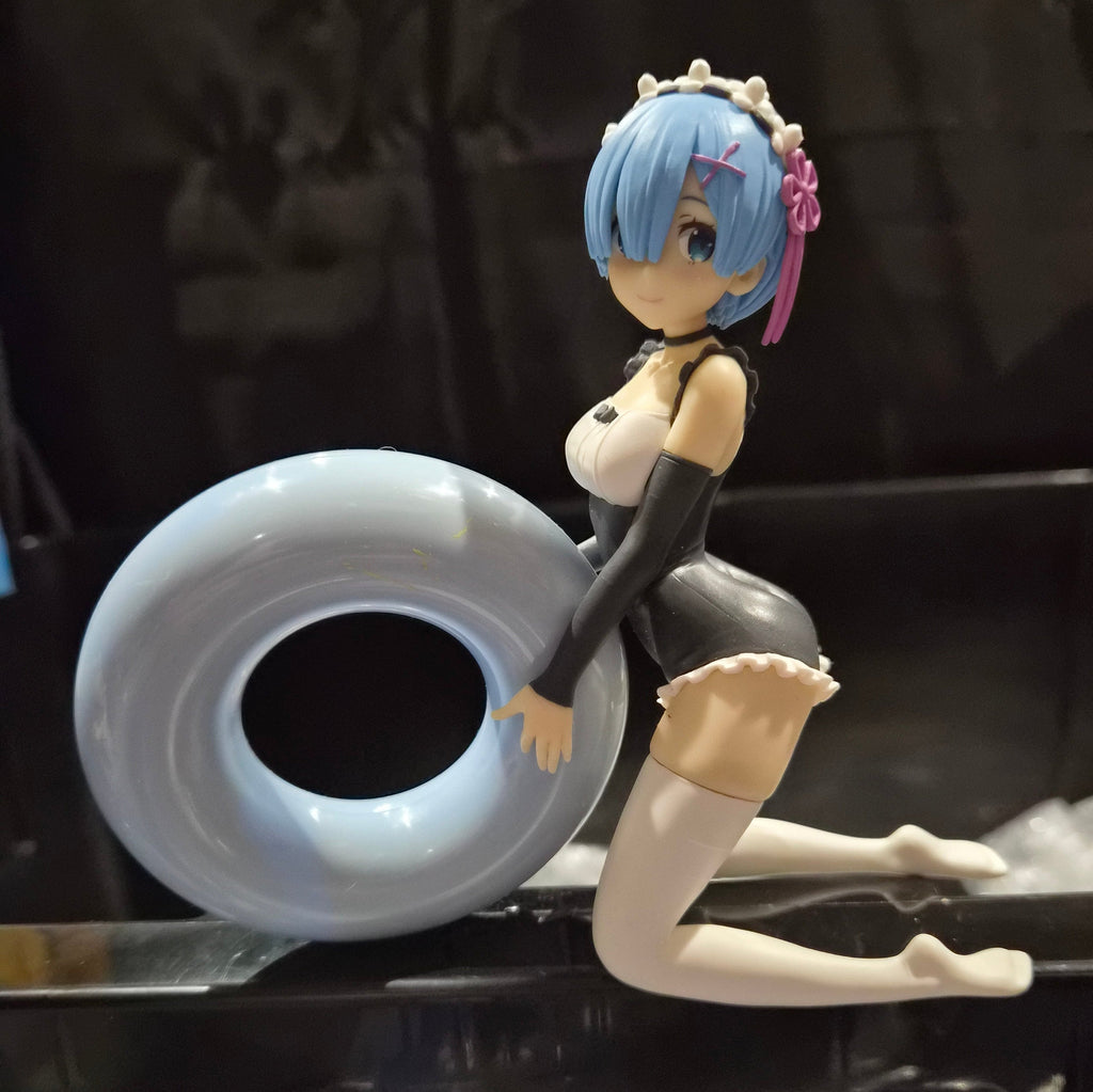 Re:Zero – Rem “Celestial Vivi” Maid Style Figure w/ Blue Donut Prop – Banpresto – 5"