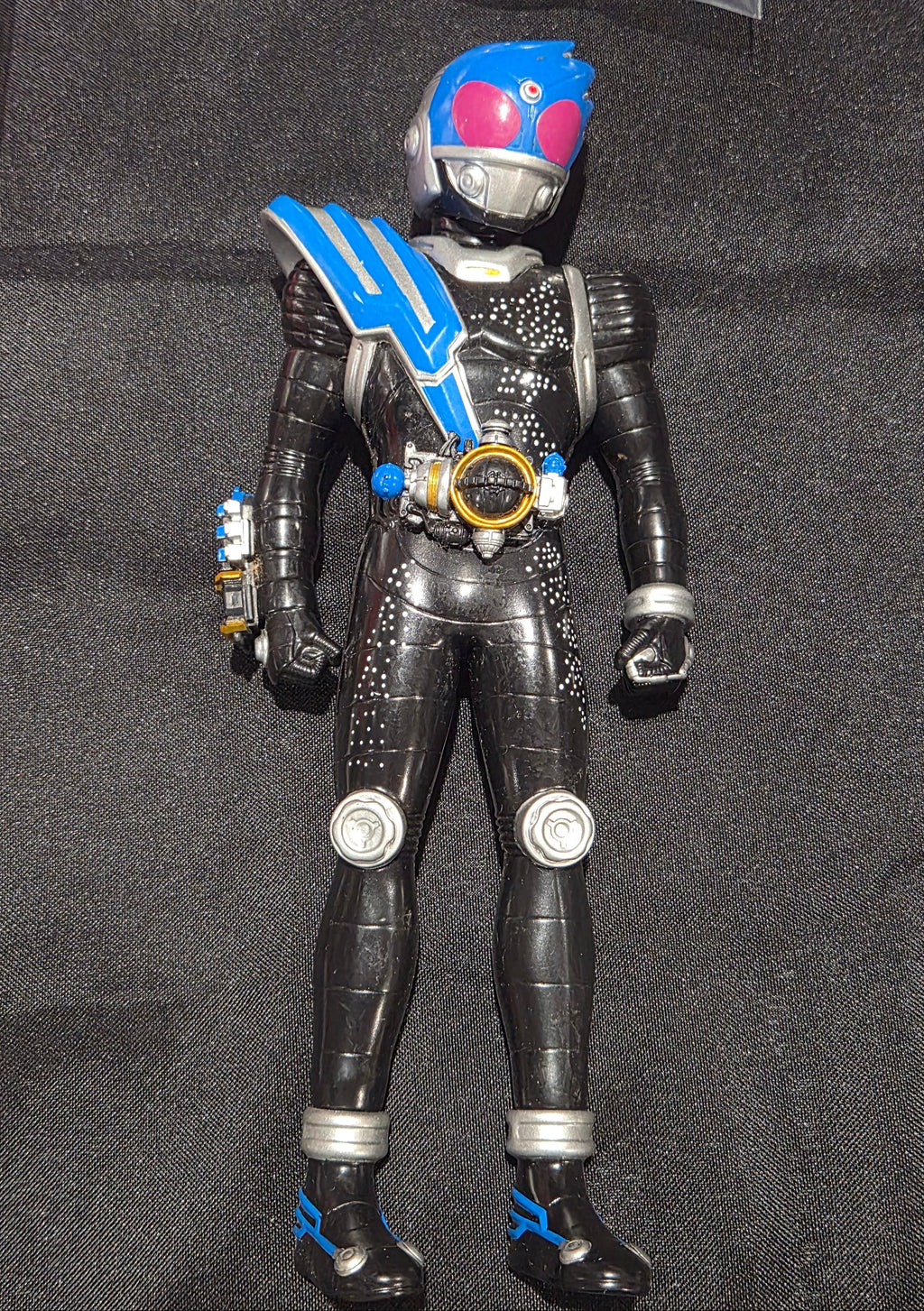 2011 Kamen Rider Fourze Meteor 10" Figure – Black Outer Space Outfit – Bandai Japan