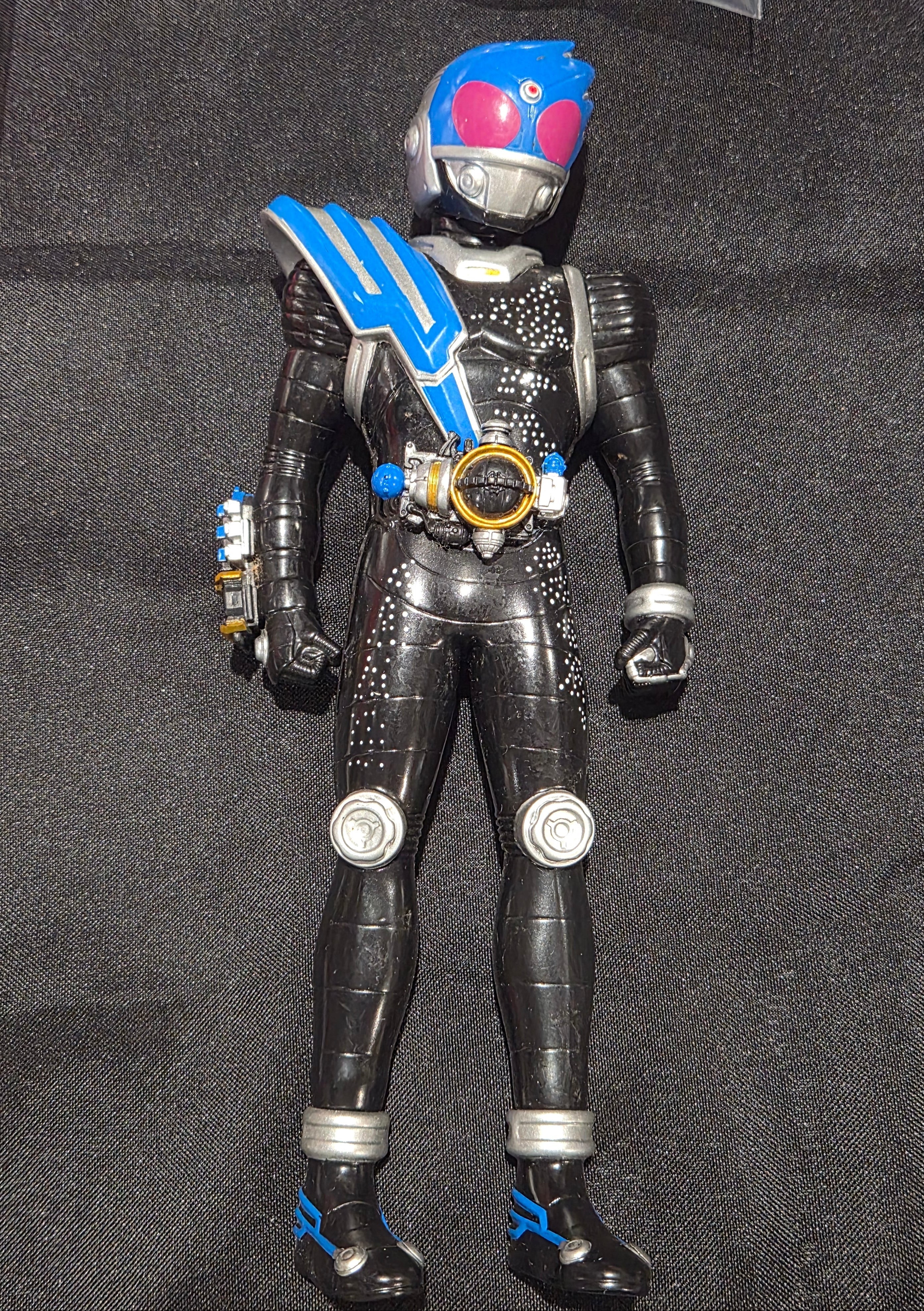 2011 Kamen Rider Fourze Meteor 10" Figure – Black Outer Space Outfit – Bandai Japan