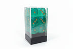 Borealis Light Green/gold 16mm Block Old Glitter