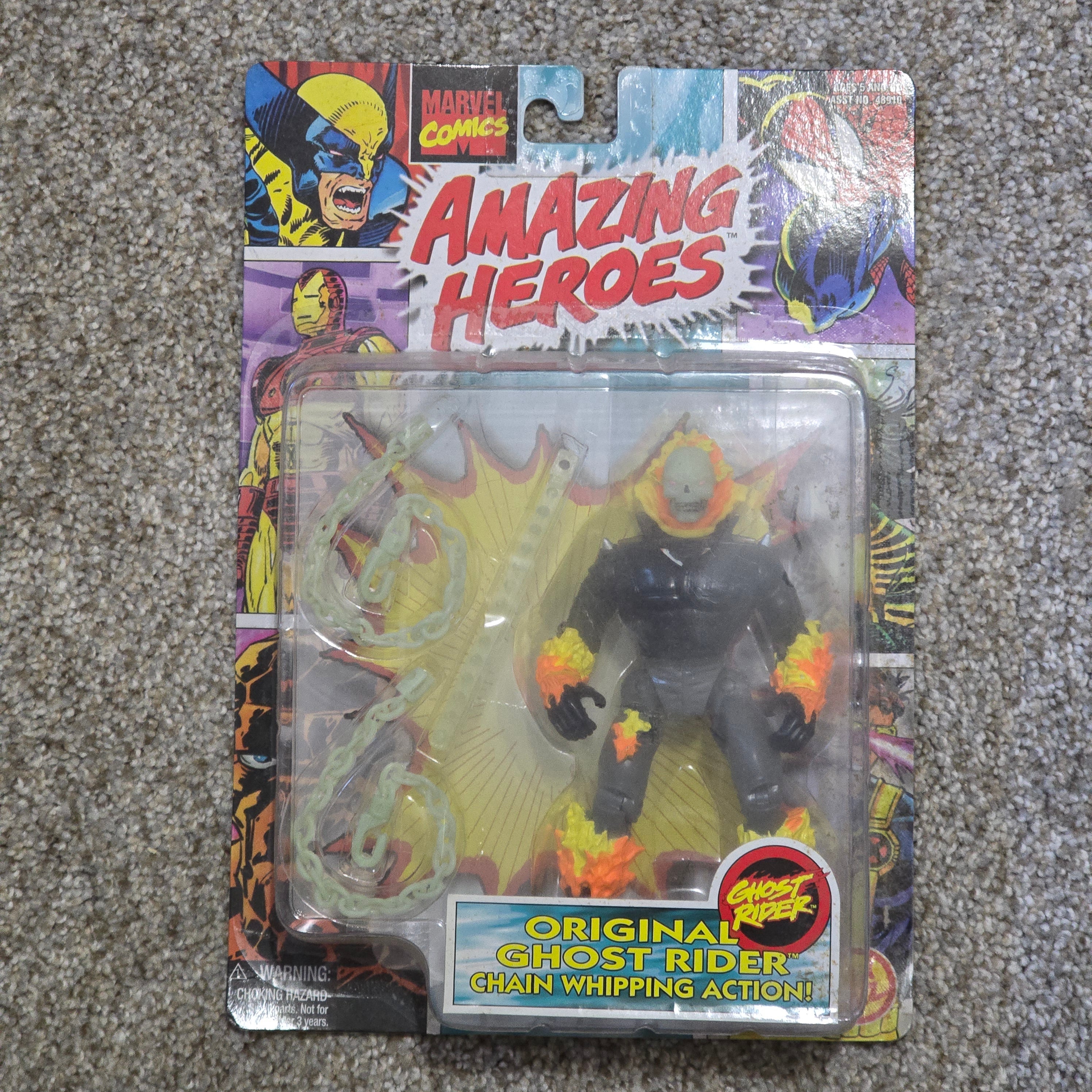 Vintage Ghost Rider Amazing Heroes Toy Biz Action Figure 1997 Marvel MOC