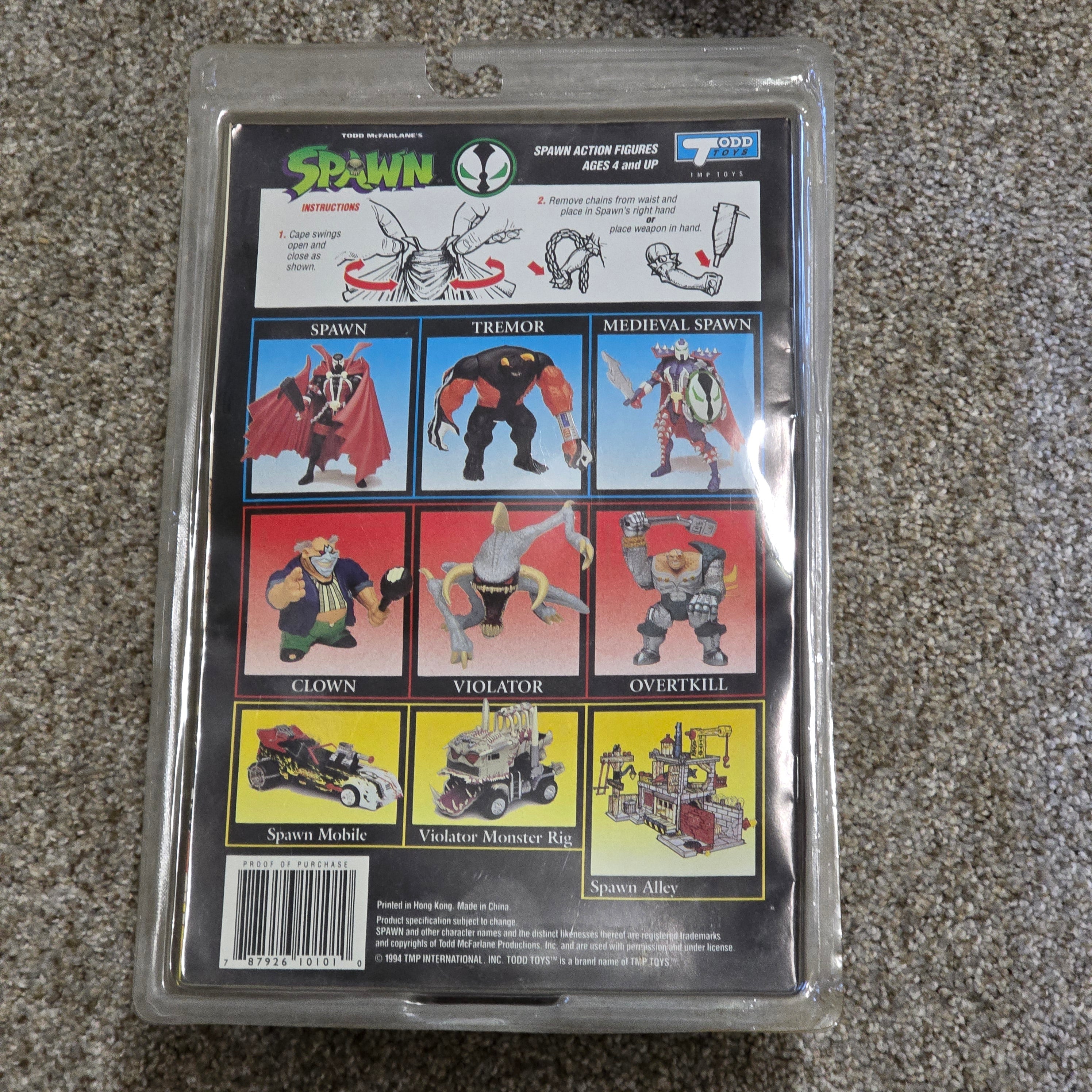 Vintage Spawn Action Figure 1994 McFarlane Toys w Comic Sealed MOC Clear Blister
