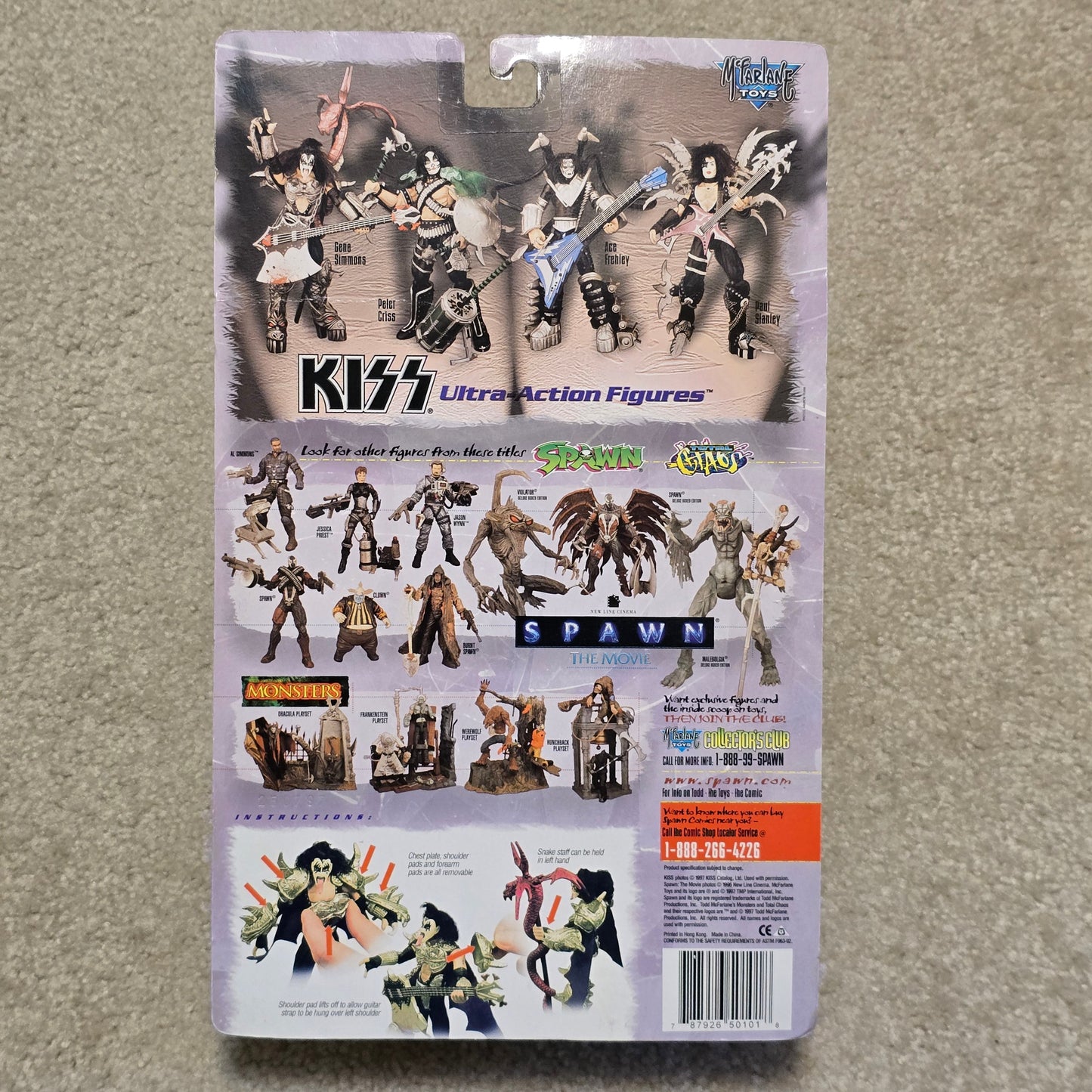 1997 KISS McFarlane Ultra Action Figures Full Set or Singles MOC