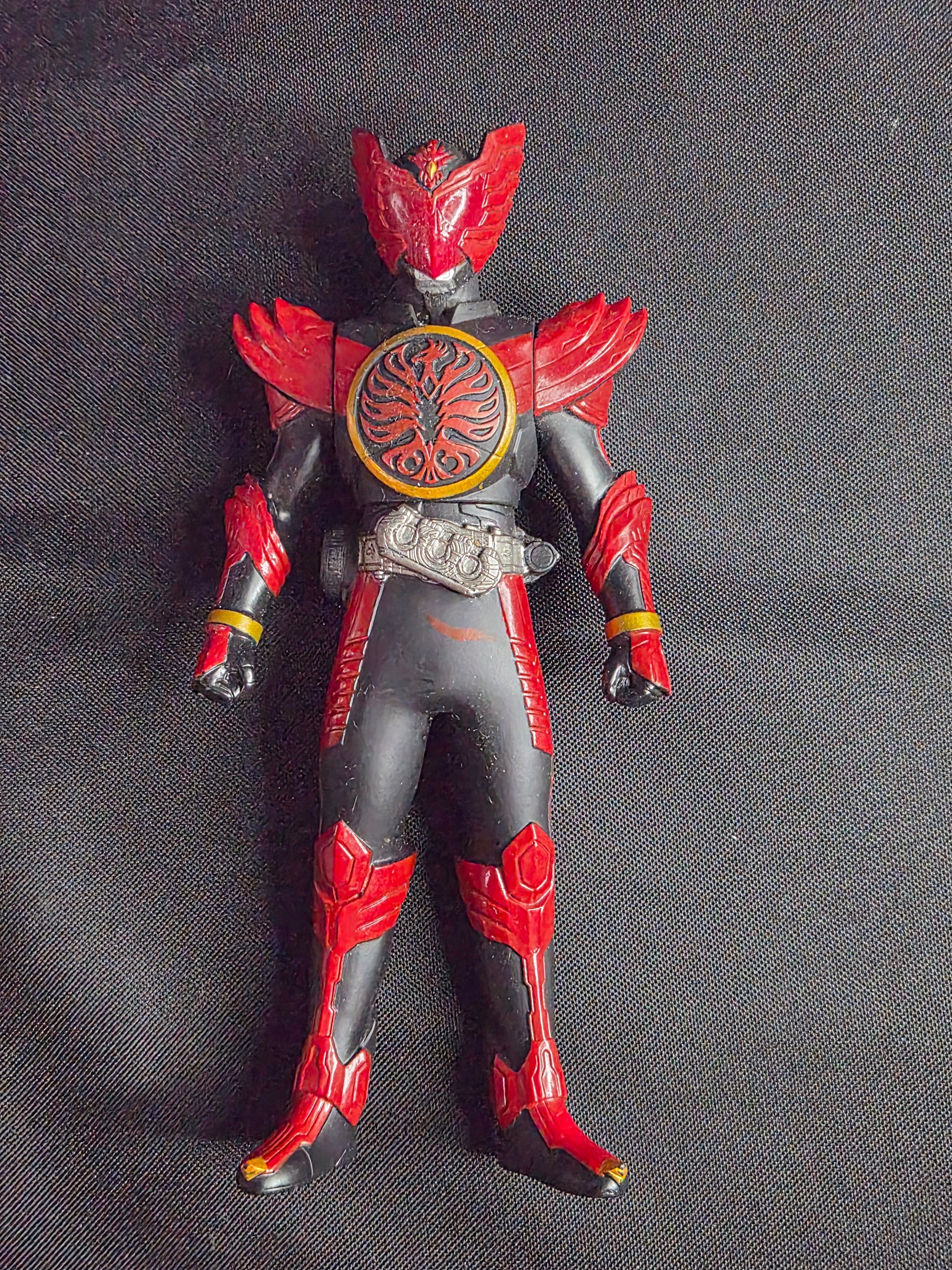 2010 Bandai Kamen Rider OOO Tajadoru Combo Sofubi Figure – 6.75" – Rider Hero Series – Japan Tokusatsu