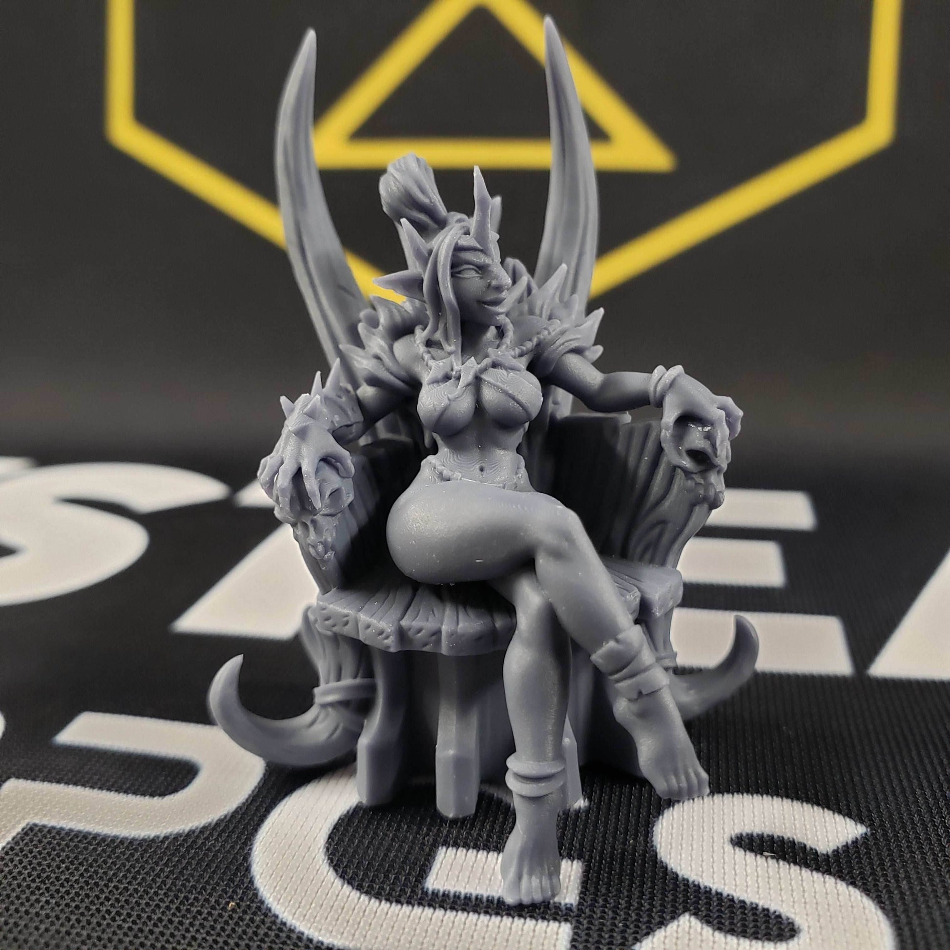 Queen Trixia (Female Hobgoblin on Throne) - 