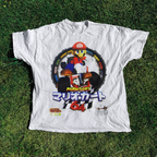 Japanese 90s 'MarioKart 64' Vintage Washed White Tee