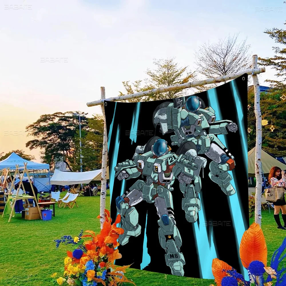 Robotech Family Gatherings Outdoor Atmosphere Flags Camping Decorations Banners