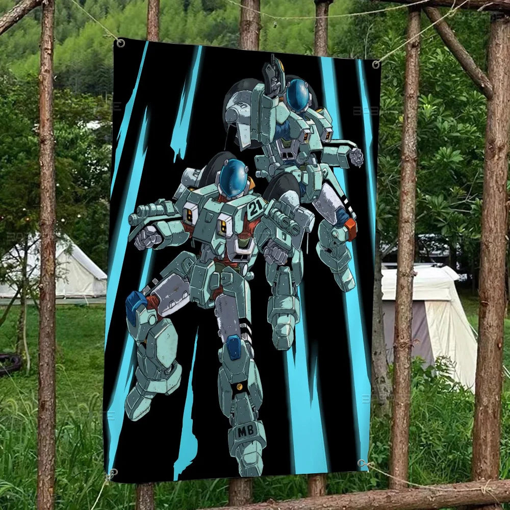 Robotech Family Gatherings Outdoor Atmosphere Flags Camping Decorations Banners