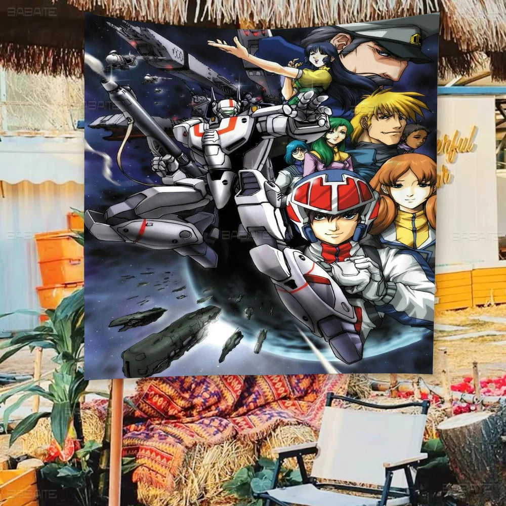 Robotech Family Gatherings Outdoor Atmosphere Flags Camping Decorations Banners