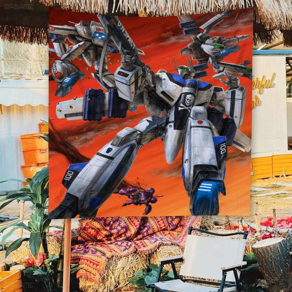 Robotech Family Gatherings Outdoor Atmosphere Flags Camping Decorations Banners