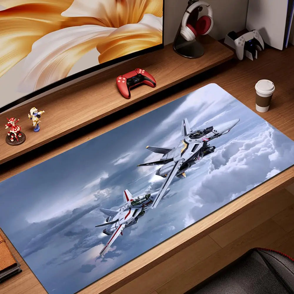 Robotech Mouse Pad XXL Gamer Gaming PC Computer Otaku Locking Edge DIY Customized Photo Laptop Notebook Desk Mat