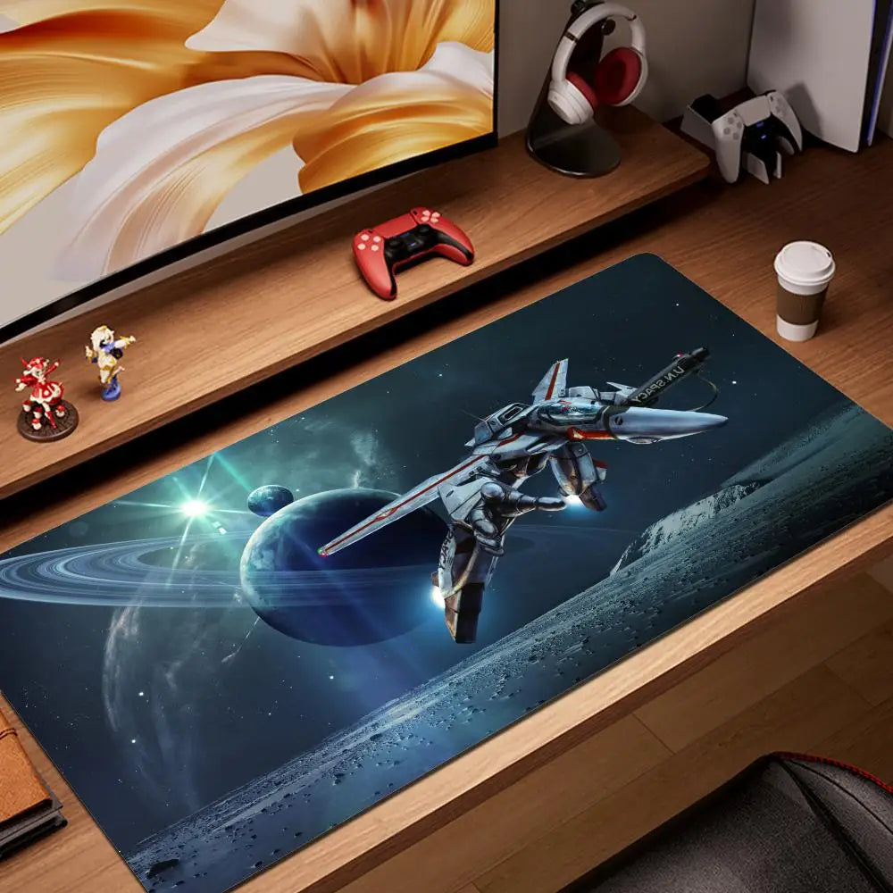 Robotech Mouse Pad XXL Gamer Gaming PC Computer Otaku Locking Edge DIY Customized Photo Laptop Notebook Desk Mat