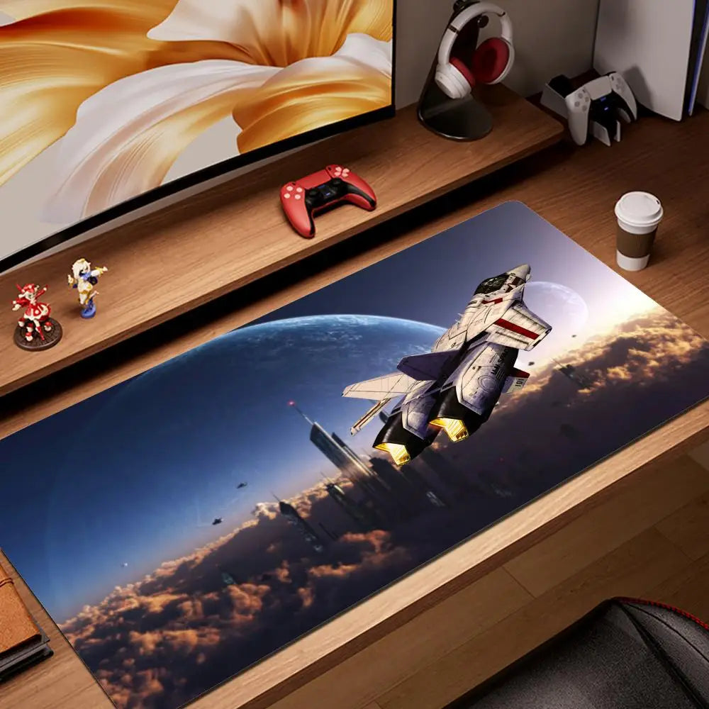 Robotech Mouse Pad XXL Gamer Gaming PC Computer Otaku Locking Edge DIY Customized Photo Laptop Notebook Desk Mat