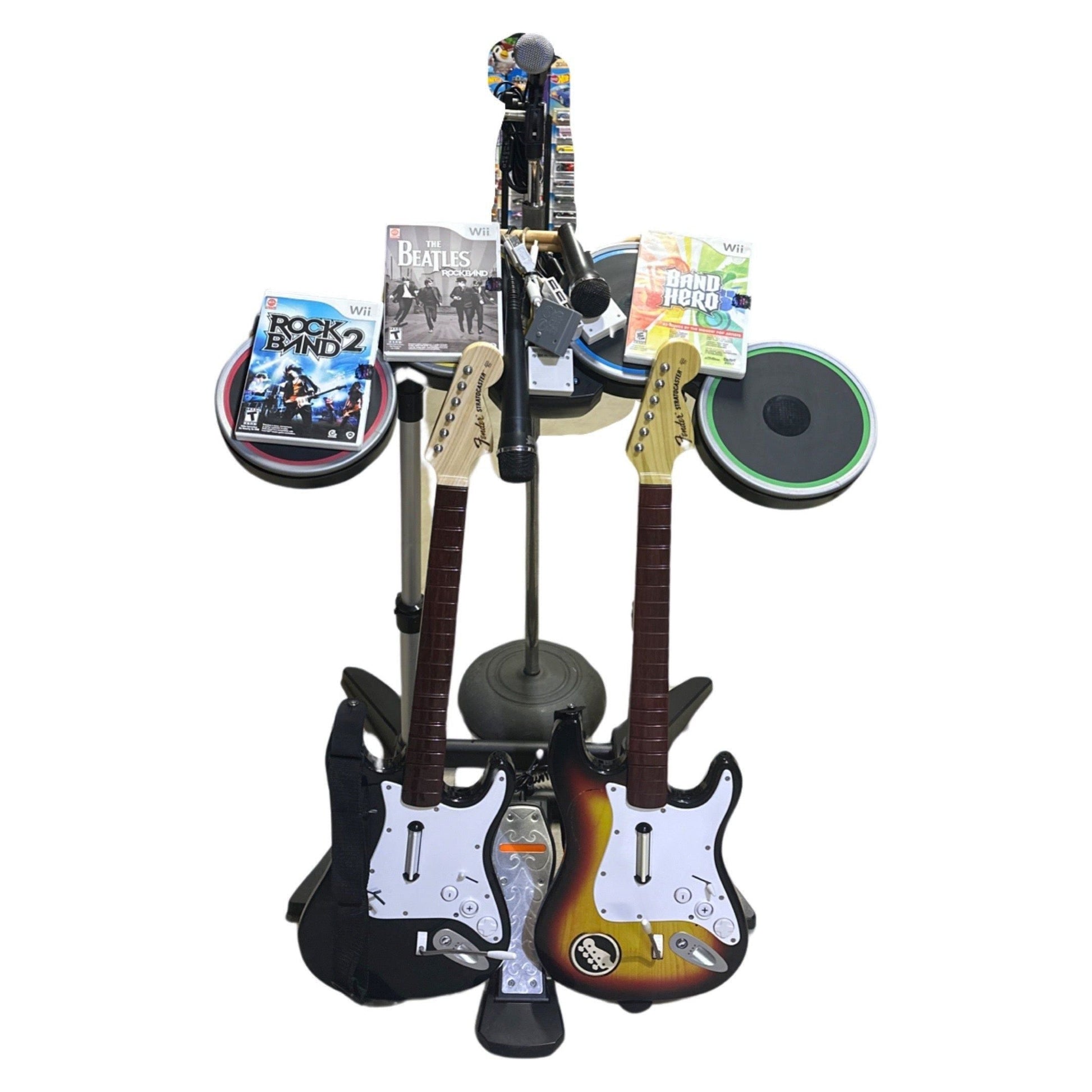 Rock Band Ultimate Band Kit (With 4 Games) - Nintendo Wii