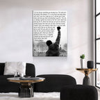 Rocky Balboa Motivational Canvas Wall Art | Gym Decor