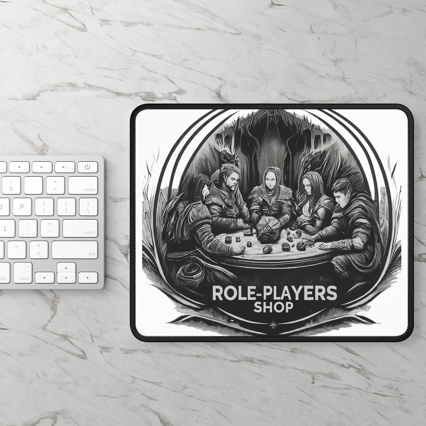 Role-players Gaming Mouse Pad Dice Tray