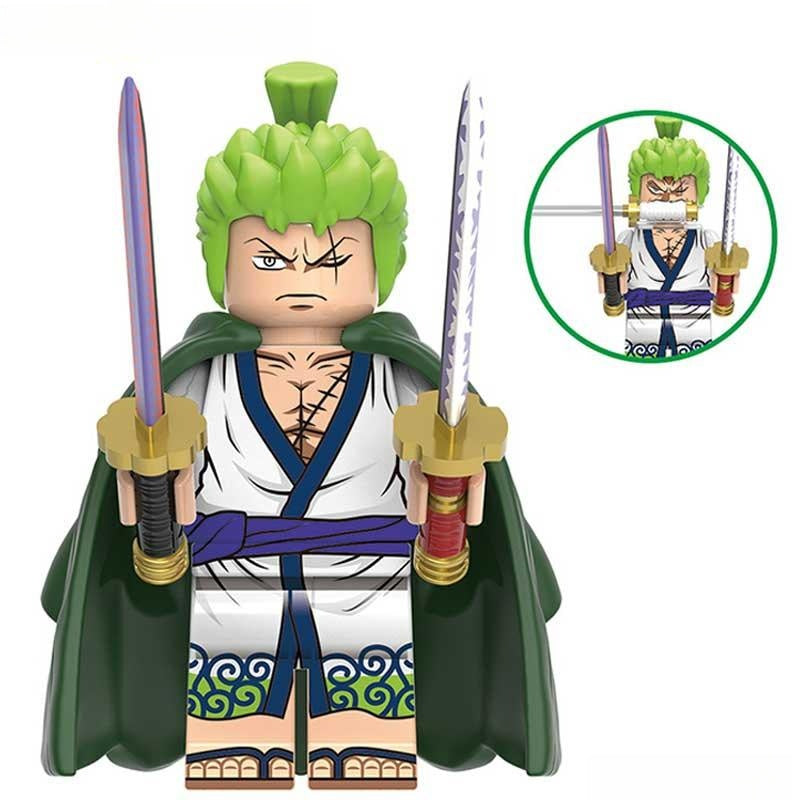 Roronoa Zoro ONE PIECE Anime Lego Minifigures custom toys 2