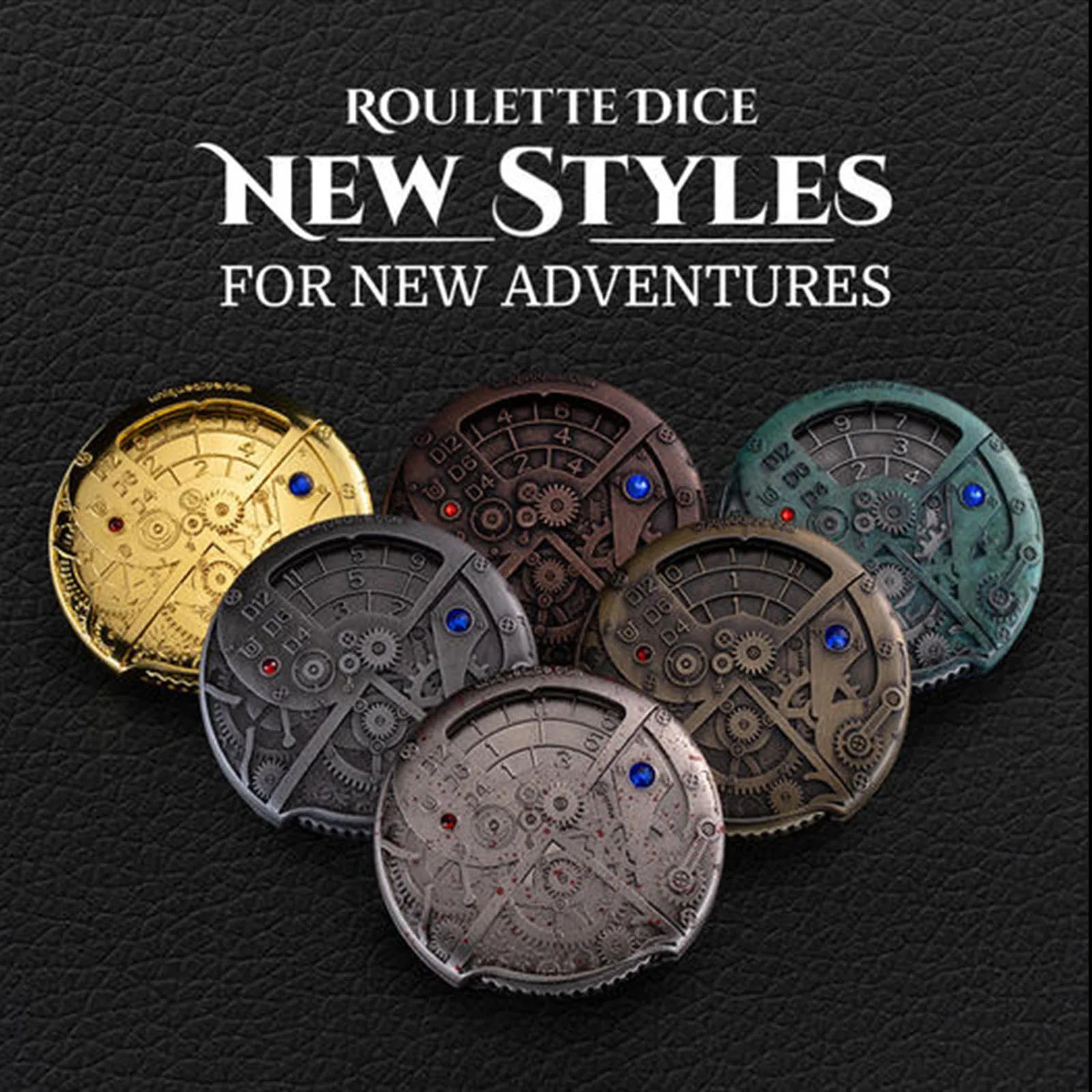 Roulette Dice Metal Dice Set DND, DND Metal Hollow Dice Set, Used for Dungeon and Dragon Dice Games  Playing Games Dice