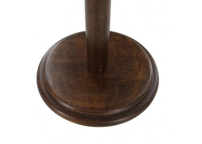 Round Base Wooden Helmet Stand