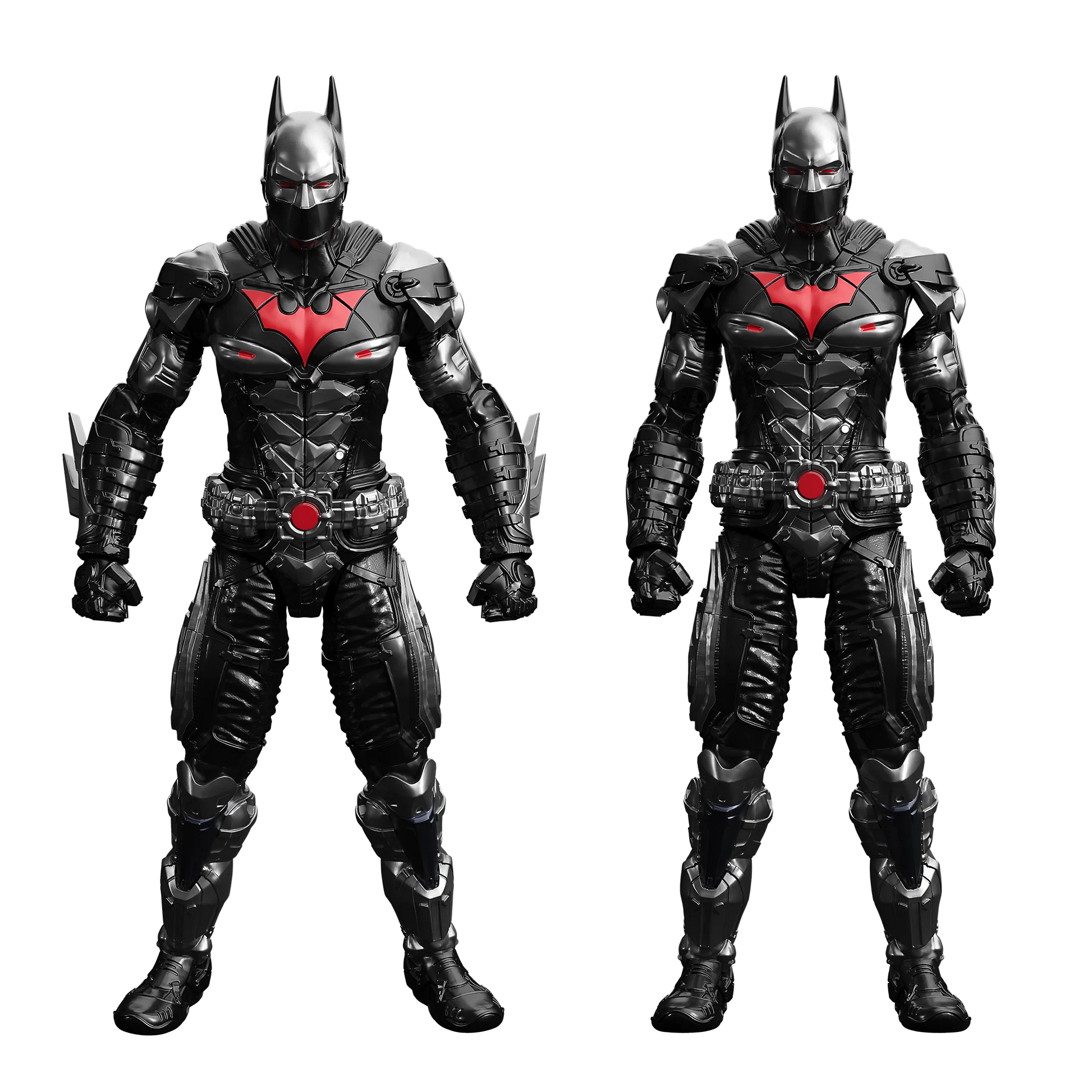 Rouno Original Batman Arkham Knight Deathstroke Red Hood Blocks Bricks Action Figure Building DIY Toys Model Doll Kids for Toys