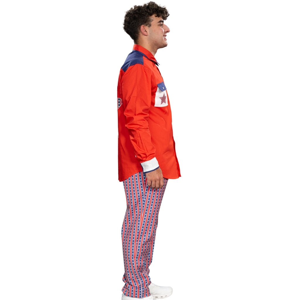 Roy Munson Character Bowling Movie Halloween Cosplay Shirt and Pants Costume Set