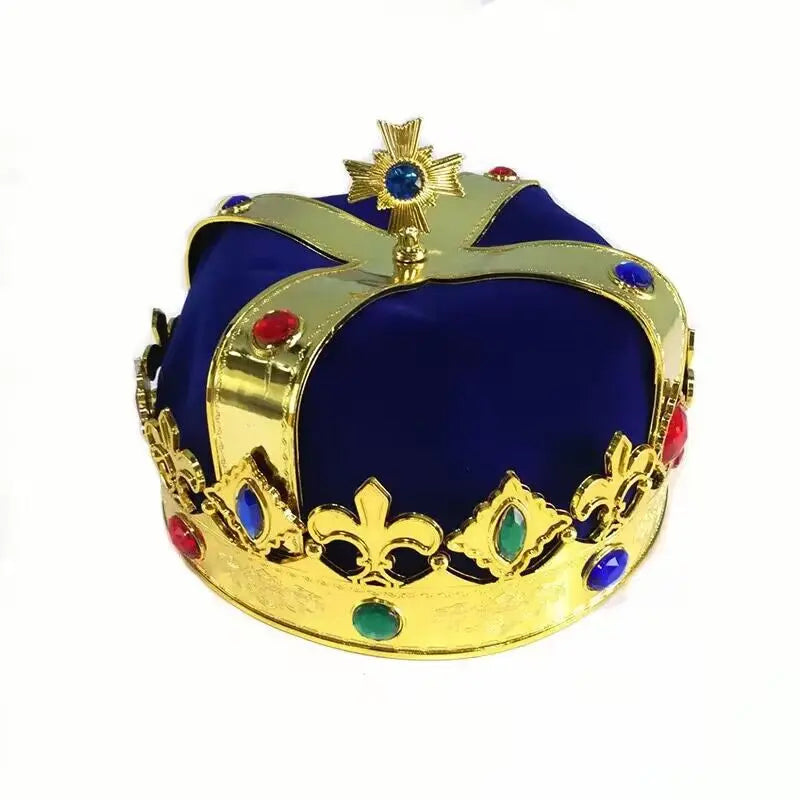 Royal King's Crown And Scepter Set  Halloween Props Party Dress Up Accessory