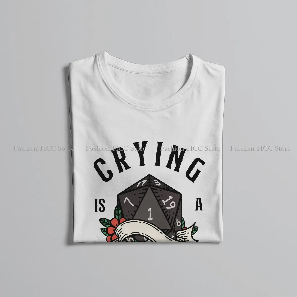 RPG Funny Critical Failure Casual Polyester TShirt DND Creative Tops Casual T Shirt Men Tee