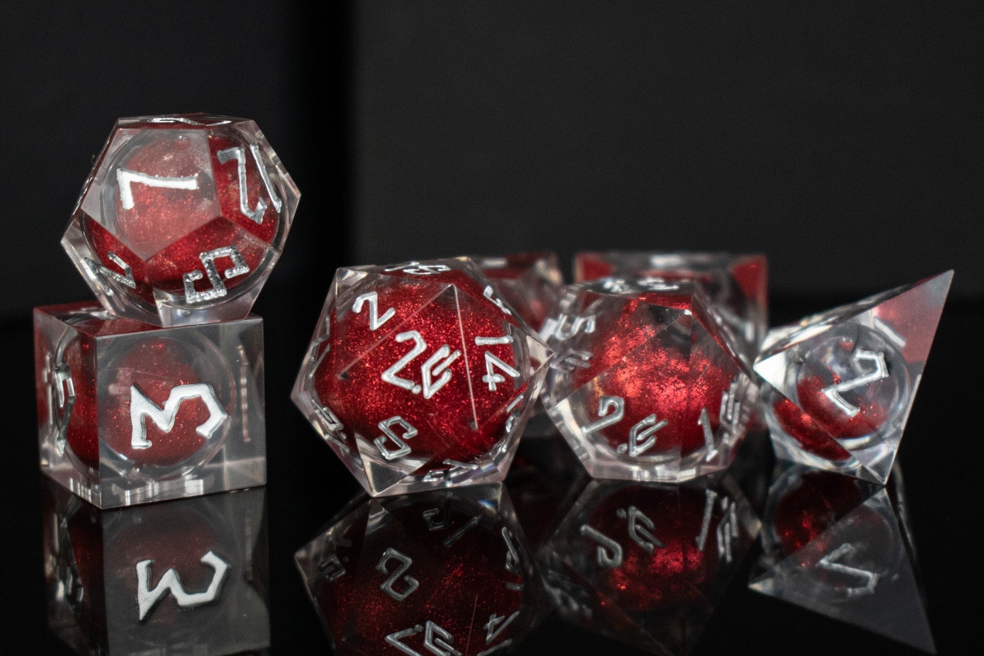 Ruby Slipper Liquid Core Dice Set